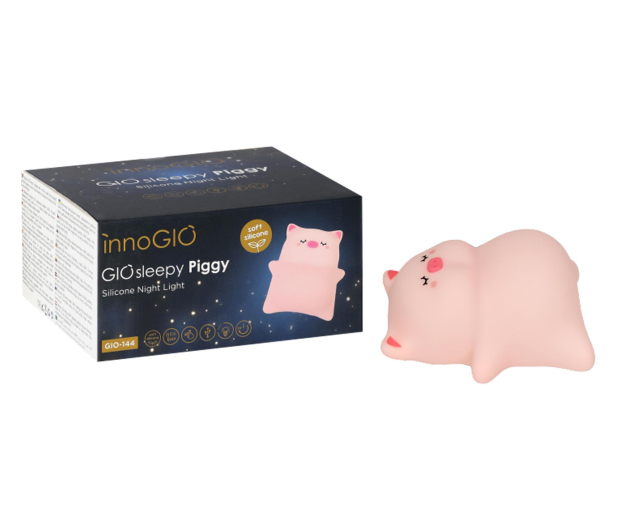 InnoGIO Silikonowa lampka nocna LED GIOSLEEPY PIGGY - 1537875 - zdjęcie 2